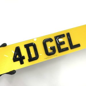 4D (5mm) Gel Number Plates